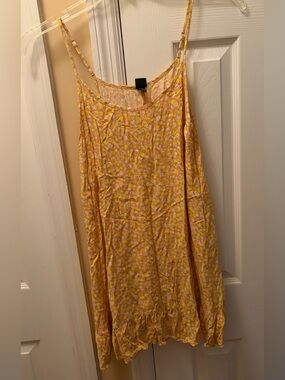 Wild Fable Floral Mini Slip Dress, Size Small, Adjustable Straps, Ruffle Hem